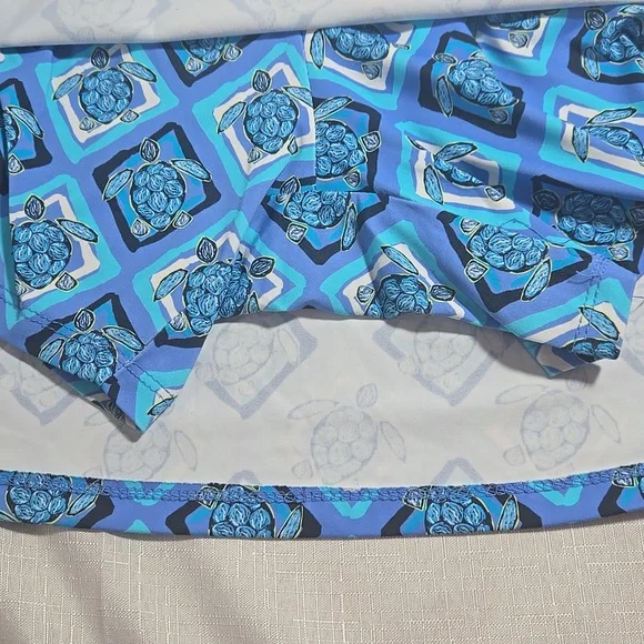 LULU B Blue Turtles Golf Tennis Pickleball Activewear Skort Sz XL UPF50 - Picture 8 of 9